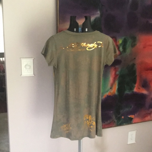 Ed Hardy vintage tee bling American gangsta eagle skull cards M Christian … - Picture 6 of 16